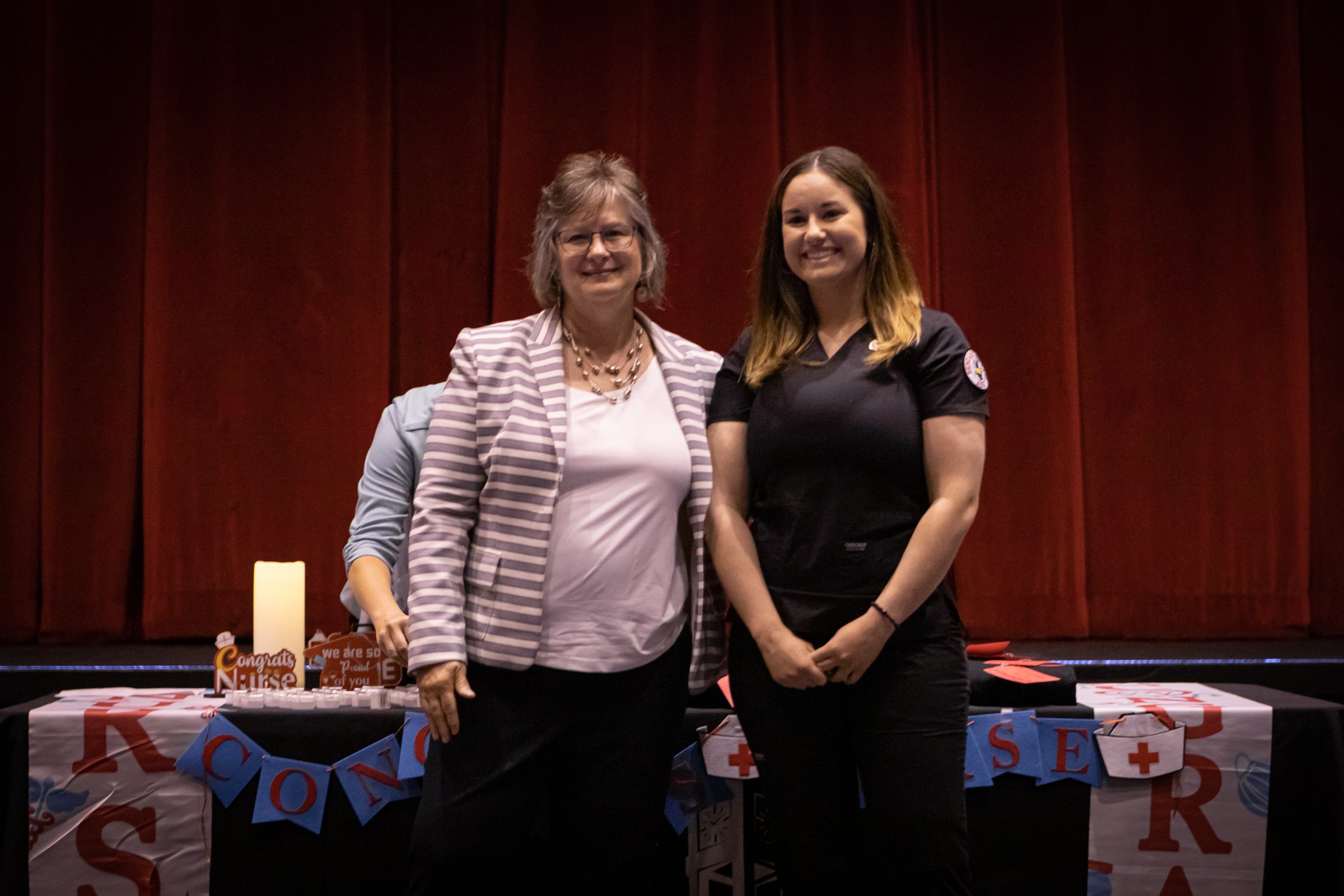 ADN Pinning 2022-5142Denise Griffith, Nursing Instructor,  and Megan Barczewski (Pinckneyville)