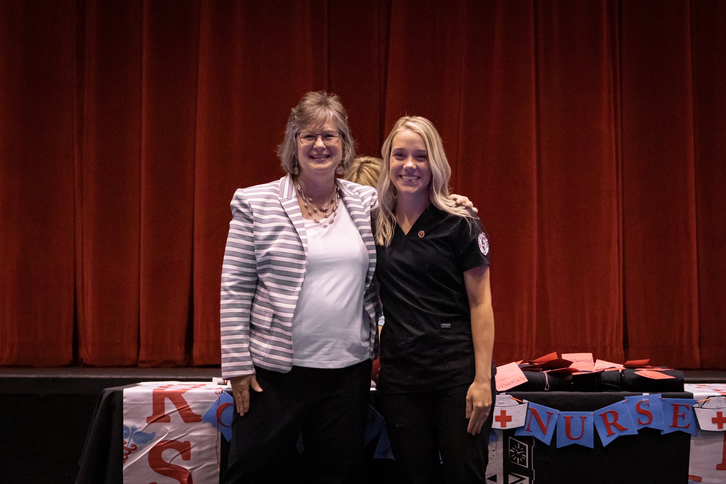 Denise Griffith, Nursing Instructor, and Lindsey Easley (Thompsonville)