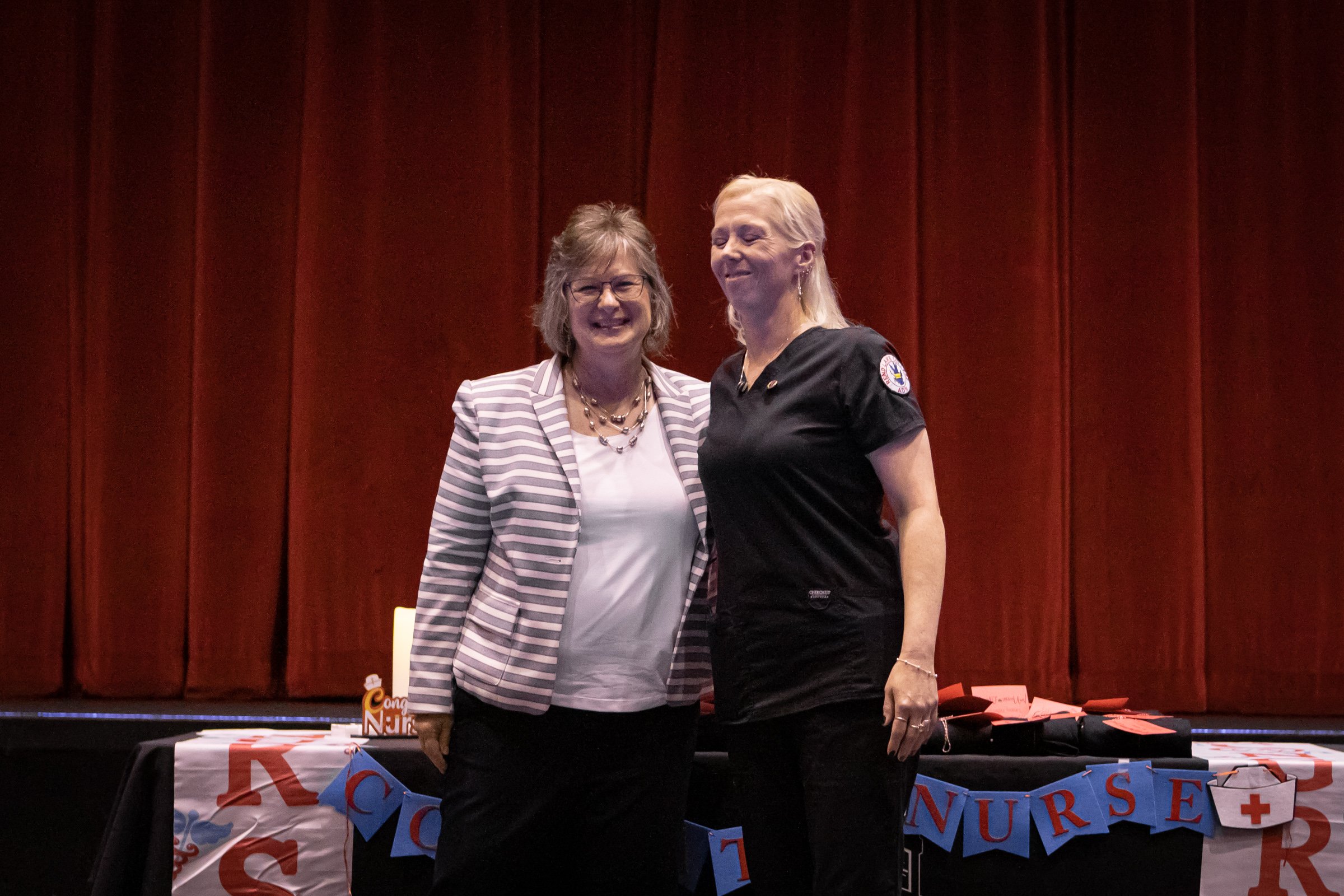 Denise Griffith, Nursing Instructor, and Amanda Egbert (Tamaroa)