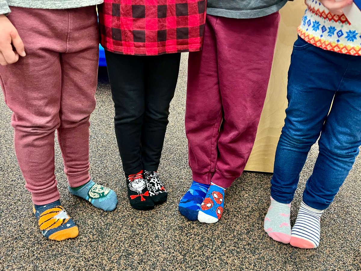 Friday - Crazy Sock Day - RLCF Children's Center Dr. Seuss Week